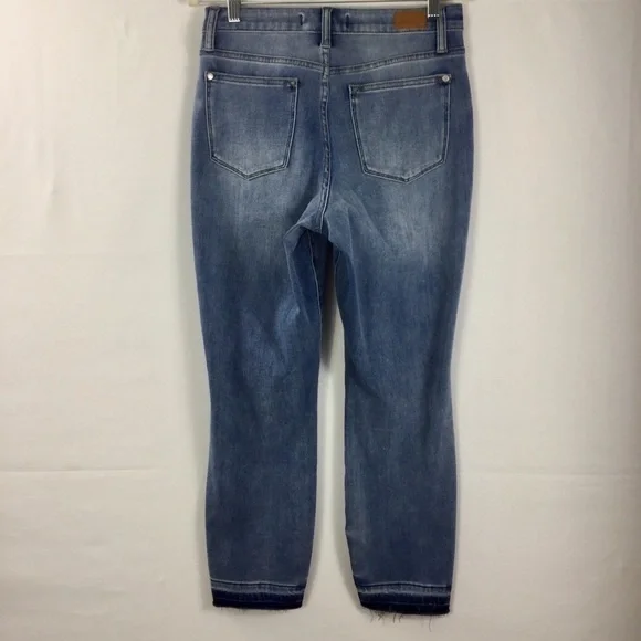 Judy Blue Danielle Undone Hem Boyfriend Jean JB88208 Size 27 - Picture 9 of 13